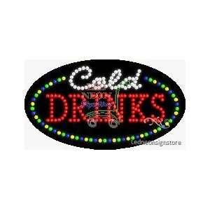  Cold Drinks LED Sign 15 inch tall x 27 inch wide x 3.5 