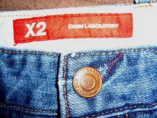 X2 DENIM LABORATORY Mini Jean Skirt Womens Size 2  