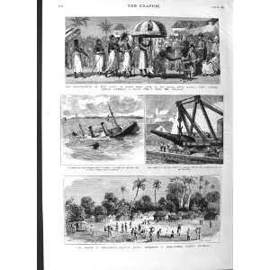1883 MADAGASCAR MAJUNGA KING JACKEY ACCRA ROWE SHIP 