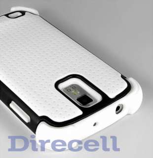 WHITE HYBRID IMPACT HARD CASE COVER FOR SAMSUNG GALAXY S 2 T989  