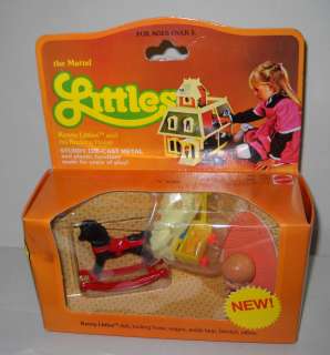   NRFB Vintage Mattel the Littles Kenny Littles and Rocking Horse  