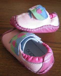   baby girl new soft leather Toddler walking shoes US size 4 6  