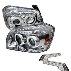 Carpart4u Dodge Magnum CCFL LED Chrome Projector Headlights and LED 