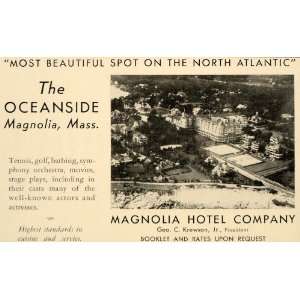  1934 Ad Magnolia Hotel Oceanside North Atlantic Krewson 