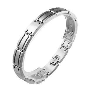  Stainless Steel Magnetic Link Bracelet (8.5 mm) Jewelry