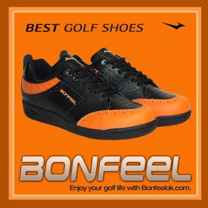 NEW Bonfeel Golf Shoes Mens Best Brand K5 Black/OR Size All  