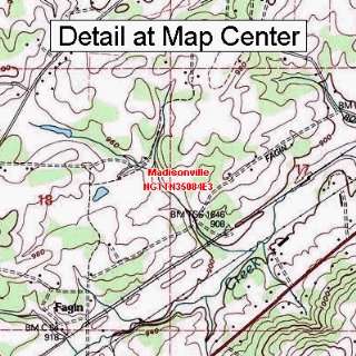  USGS Topographic Quadrangle Map   Madisonville, Tennessee 