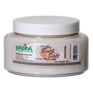  Madina 100% Pure Bath Salt from Dead Sea Unscented 1 Lb 