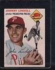 1954 Topps Phillies 51 Johnny Lindell  