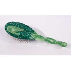  Wholesale Pack Handpainted Green Frog Hair Brush (Set Of 