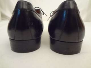 Mens SALVATORE FERRAGAMO Black Leather OXFORD Dress/Work Shoe 11 D 