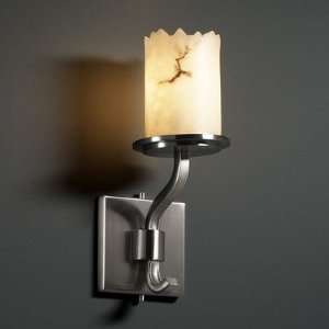  LumenAria Sonoma One Light Wall Sconce with Faux Alabaster 