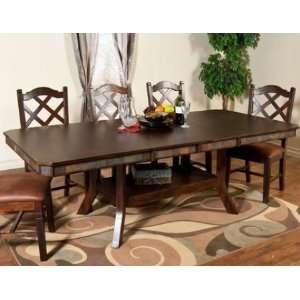  Santa Fe Extension Table with Double Butterly Leaf in Dark 