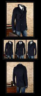Mens Slim Cashmere Winter Coat Jacket NWT M L (TCMD) 076783016996 