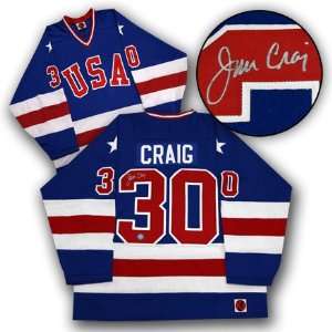  JIM CRAIG 1980 Olympic SIGNED USA Gold Medal Jersey 