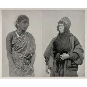 1893 Chicago Worlds Fair Women Ceylon Syrian Bedouin   Original 