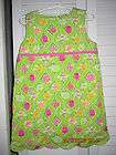 Lilly Pulitzer Girls Lime Green Shift Dress Size 4 LN S