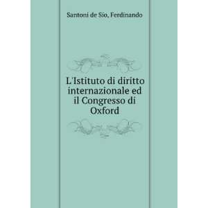  LIstituto di diritto internazionale ed il Congresso di 