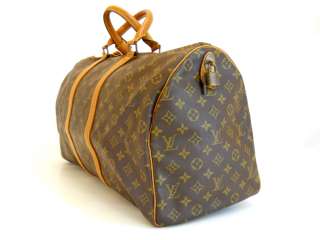 USED Louis Vuitton Monogram Duffle/Gym Bag　Keepall 50 Authentic 