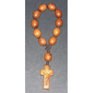  Single (One) Decade Rosary   JuJube 20 mm Wooden Beads   9 