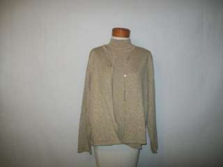 Liz Clairborne sweater 2pc set with shell Size XLarge new  