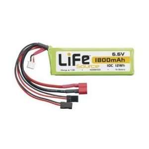  LiFe 6.6V 1800mAh 10C Rx LiFeSource Balance U Toys 