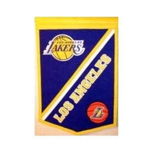  Los Angeles Lakers 12x18 Traditions Wool Banner Sports 