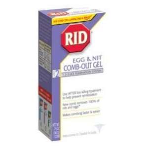  Rid Lice Egg & Nit Comb Out Gel 2oz Health & Personal 