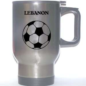  Lebanese Soccer Stainless Steel Mug   Lebanon Everything 