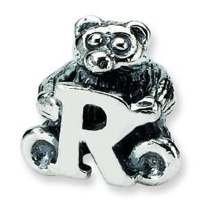   Reflections Kids Sterling Silver Letter R Bead Arts, Crafts & Sewing