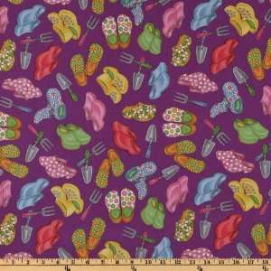   Paraphernalia Purple Fabric By The Yard Arts, Crafts & Sewing