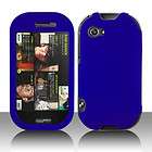 Blue Rubbeized Faceplate Hard Shell Phone Cover Case for Sharp Kin 2M 