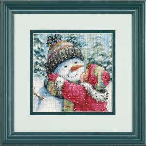 Kiss for Snowman Counted Cross Stitch Kit NEW  