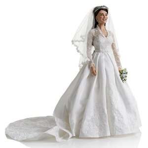  Franklin Mint Kate Middleton Royal Wedding Portrait Doll 