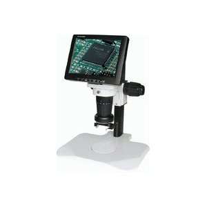  LCD KT2 LED   LCD Video Zoom Microscope, Track Stand, LED Ring Light