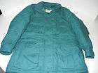 Womens Eddie Bauer Snowline Parka Goose Down Jacket Coat Medium Green 