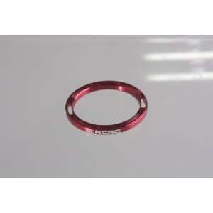 KCNC Hollow Design Headset Spacer 3 mm 1 1/8 Red AL 6061  