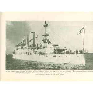    1899 Print United States Battleship Kearsarge 