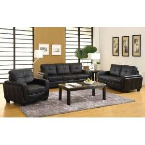   Transitional Modern Leatherette Sofa Set, FA 7596 S1