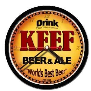  KEEF beer and ale cerveza wall clock 