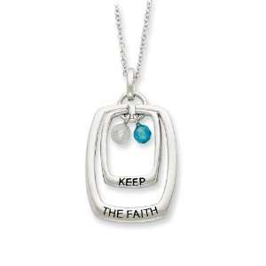  Sterling Silver Keep the Faith Sentimental Expressions 