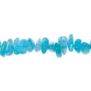  22x8mm Blue Crystal Nugget Beads   16 Inch Strand   1pk 