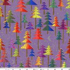  45 Wide Laurel Burch Bountiful Blessings Trees Purple 