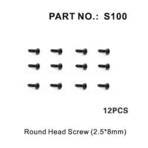  Round Head Screw 2.5x8mm