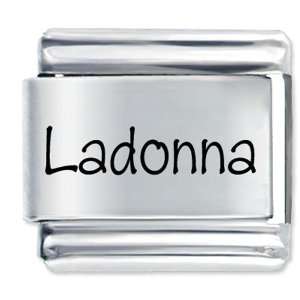  Name Ladonna Gift Laser Italian Charm Pugster Jewelry