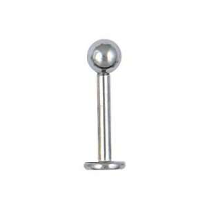  Body jewelry surgical steel labret with bead Jewelry