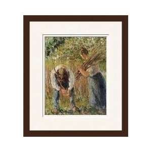  Farm Labourers Planting Stakes Framed Giclee Print