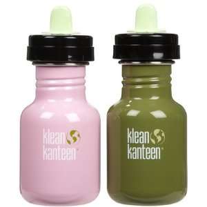 Klean Kanteen Sippy Bottle 12 oz 2ct   Pink & Green (Quantity of 2)