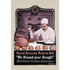  We Knead Your Dough 20X30 Paper with Black Frame