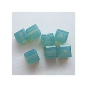  5601 Crystal Cube Beads 4MM Pacific Opal